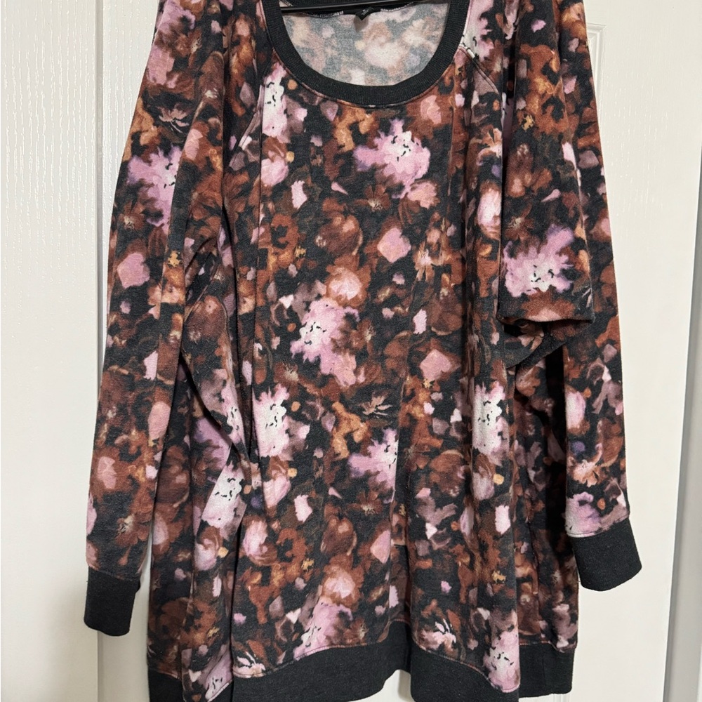 Torrid floral crewneck sweater